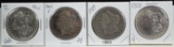 1903-S & 1903-3 4 Morgan Dollars 4 Coins