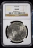 1924 Peace Dollar NGC MS-64