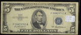 1953A  $5 Silver Cert F1656 Fine