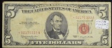1963 $5 US Note F1536 Star VG