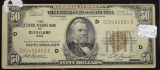 1929 $50 National Currency F1880D Fine