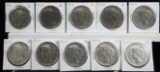 10 Silver Peace Dollars 1922-D & 1922-S 10 Coins