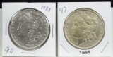 1888 2 Morgan Dollars