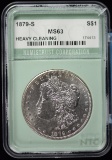 1879-S Morgan Dollar NTC UNC Green Holder