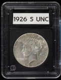 1926-S Silver Peace Dollar Black Holder