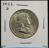 1953-D Franklin Half Dollar BU