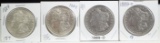 1889-2 & 1889-O-2 Morgan Dollars 4 Coins