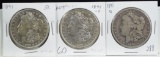 1891-O 3 Morgan Dollars 3 Coins