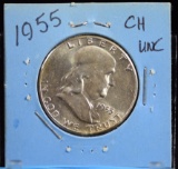 1955 Franklin Half Dollar BU