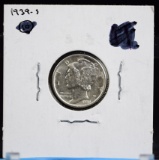 1939-S Mercury Silver Dime BU