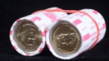 2 Rolls US Unbroken Presidential Dollars Pierce/Harrison