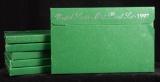 US Mint Proof Sets Green Boxes Assorted Dates 6 boxes