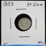 1853 Three Cent Silver Nickel