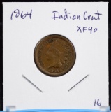 1864 Indian Cent Bronze XF Plus