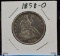 1858-O Seated Half Dollar