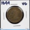 1844 Large Cent VG