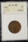 1867 Two Cent Piece ANACS MS-60 BRN