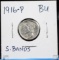 1916 Mercury Dime  FSB BU