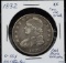 1832 Bust Half Dollar Lg Letter Rev. Die Break XF