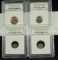 4 Ancient Coins Constaine Great Era