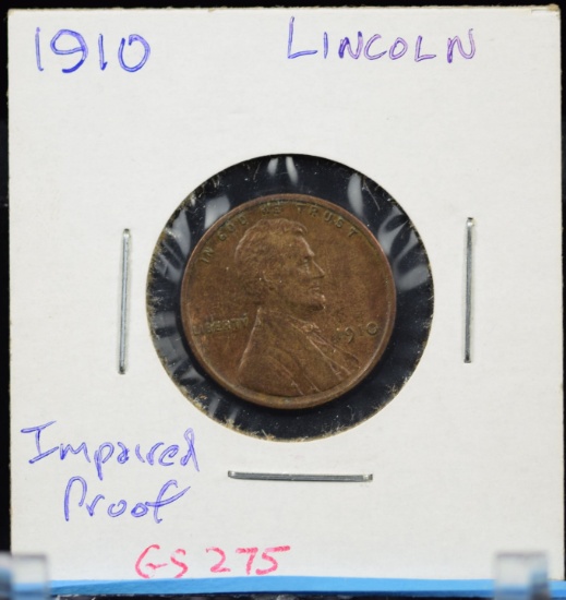 1910 Lincoln Cent Proof NICE