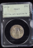 1920 Standing Liberty Quarter PCGS MS-63