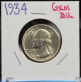 1934 Washington Quarter GEM BU