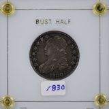 1830 Bust Half Dollar Original Tone CH AU