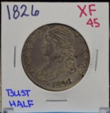 1826 Bust Half Dollar XF Plus