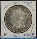 1885 Morgan Dollar PL Tone MS GEM BU