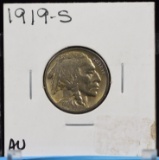 1919-S Buffalo Nickel AU