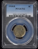 1918-D Buffalo Nickel PCGS F 12