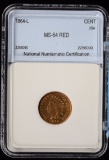 1864-L C NNC 64 RED 2256090 Very Sharp Strike Nice Red Gold Color Rare in Red