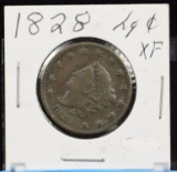 1828 Large Cent XF