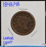 1848/48 Large Cent F/VF