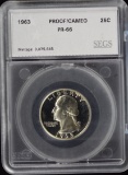 1963 Proof Washington Quarter SEGS PR 66