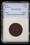 1794 Lg Cent Head of 1794 NNC 60 Details 2256093 Very Rare GS est $12,500