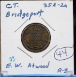 Civil War Token Connecticut Bridgeport