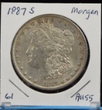 1887-S Morgan Dollar AU Plus