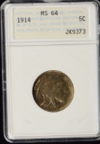 1914 Buffalo Nickel ANACS MS-64