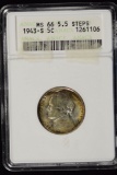 1943-S Jefferson Nickel ANACS MS-66 5.5 Steps 126106