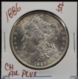 1886 Morgan Dollar CH AU Plus