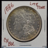 1886 Morgan Dollar CH BU Lite Tone