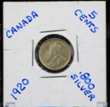 1920 Canada Silver Nickel XF Plus