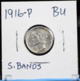 1916 Mercury Dime  FSB BU