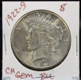 1922-S Peace Dollar CH GEM BU