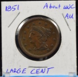 1851 Large Cent AU