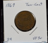 1869 Two Cent VF Plus