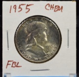 1955 Franklin Half Dollar CH BU