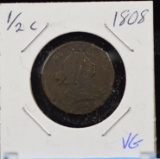 1808 Half Large Cent VG